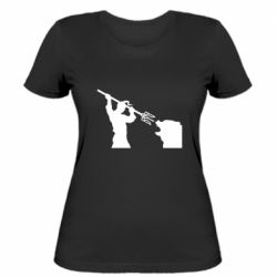 Женская футболка Тризубом по морде - PrintSalon