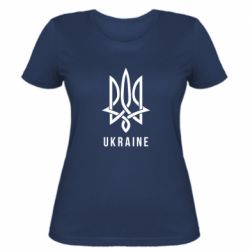 Женская футболка UKRAINE symbol - PrintSalon