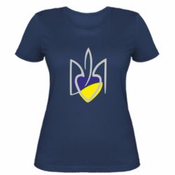 Женская футболка Ukrainian heart - PrintSalon