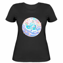 Женская футболка Ultra cute shark - PrintSalon