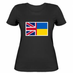 Женская футболка Великобритания и Украина - PrintSalon