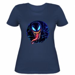 Жіноча футболка Venom black and blue style - PrintSalon