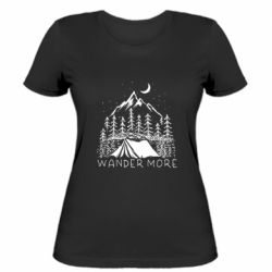 Женская футболка Wander more - PrintSalon