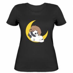Женская футболка We bare bears sleep - PrintSalon