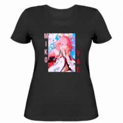 Женская футболка Yae Miko art - PrintSalon