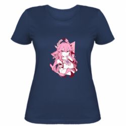 Женская футболка Yae Miko portrait - PrintSalon