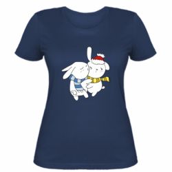 Женская футболка Зайцы - PrintSalon