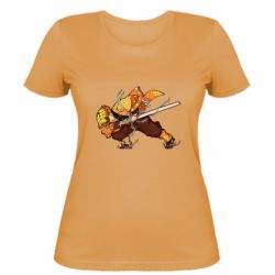 Женская футболка Zenitsu Demon Slayer - PrintSalon