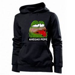 Женское худи Аhegao PePe - PrintSalon