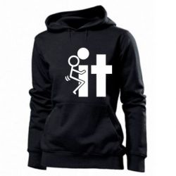 Женское худи F*ck with IT - PrintSalon