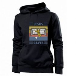 Женское худи Jesus will save - PrintSalon