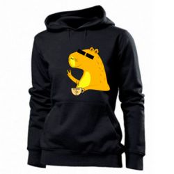 Женское худи Капибара Программист - PrintSalon