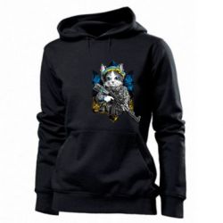 Женское худи Кот военный - PrintSalon