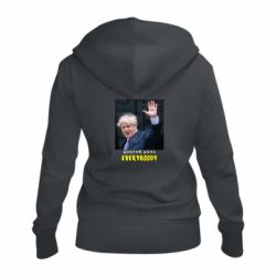 Женское худи на молнии Boris Johnson Everybody