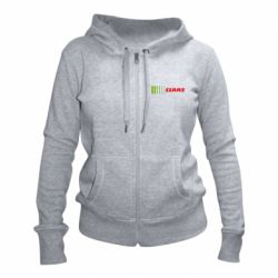 Женское худи на молнии Claas Logo