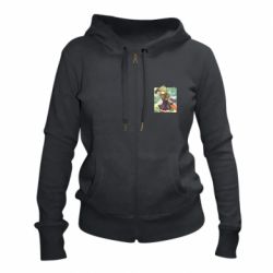 Женское худи на молнии Collei art - PrintSalon
