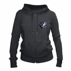 Жіноче худі на блискавці Hollow Knight dead and chewed - PrintSalon