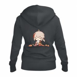 Жіноче худі на блискавці Кадзуха з котом - PrintSalon