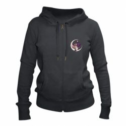 Женское худи на молнии Kochou Shinobu аnime Demon Slayer - PrintSalon