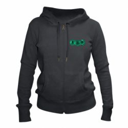 Женское худи на молнии Криптовалюта