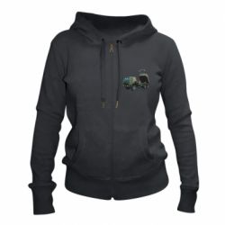 Женское худи на молнии M142 HIMARS - PrintSalon