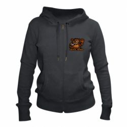 Женское худи на молнии Мшк Фреде - PrintSalon