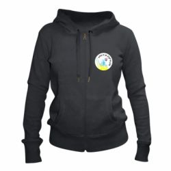 Женское худи на молнии Нескорені - PrintSalon