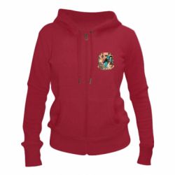 Женское худи на молнии Очень странные дела арт - PrintSalon