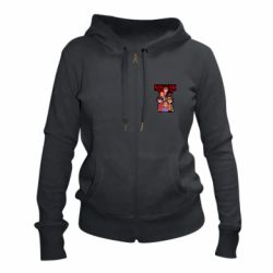 Женское худи на молнии ОСД Друзья вместе - PrintSalon