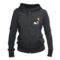 Женское худи на молнии Патрон - PrintSalon