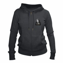 Женское худи на молнии Скрябин. Меняйте мир к лучшему