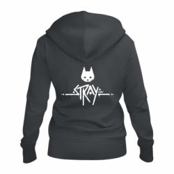 Жіноче худі на блискавці Stray logo - PrintSalon