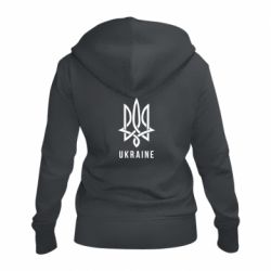 Женская худи на молнии UKRAINE symbol - PrintSalon