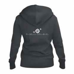 Женское худи на молнии Violet Evergarden logo - PrintSalon