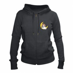 Женское худи на молнии We bare bears sleep