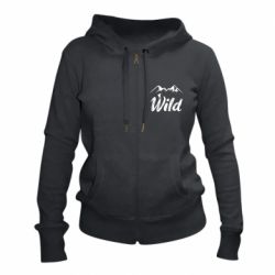 Женское худи на молнии Wild