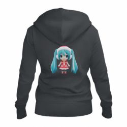 Женское худи на молнии Winter Hatsune Miku