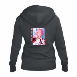 Женское худи на молнии Yae Miko art - PrintSalon