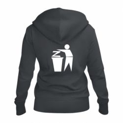 Женская худи на молнии Z is a trash - PrintSalon