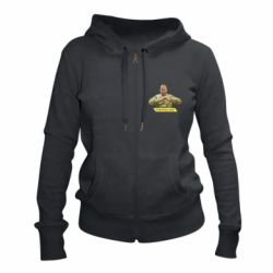 Женское худи на молнии З Україною у серці! - PrintSalon