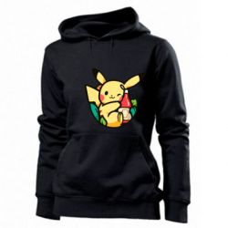 Женское худи Pikachu with ketchup - PrintSalon