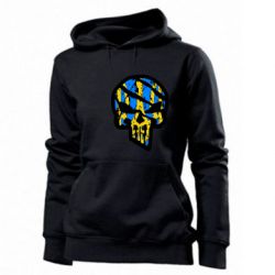 Худі жіноче Punisher Coat of arms of Ukraine - PrintSalon