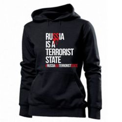 Женское худи Russia is a terrorist - PrintSalon
