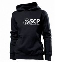 Худі жіноче SCP logo text - PrintSalon