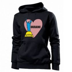 Женская худи Ukraine in heart - PrintSalon