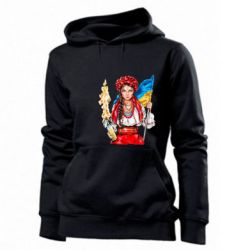 Женское худи Украинская девушка в венку - PrintSalon