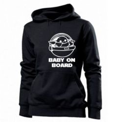 Женское худи Вaby on board - PrintSalon