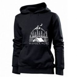 Женское худи Wander more - PrintSalon