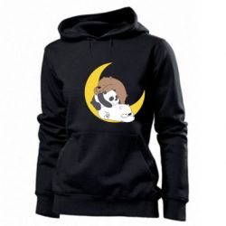 Женское худи We bare bears sleep - PrintSalon