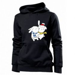 Женское худи Зайцы - PrintSalon